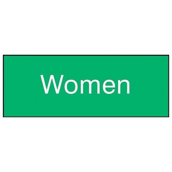 Accuform 8 in W x 3 in H, Engraved Plastic PSG846GN - main